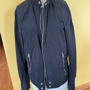 Diesel Men's Black Windbreaker Jacket